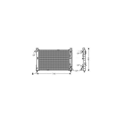 AVA DEUTSCHLAND GMBH Radiateur refroidissement du moteur MSA2286 Ava Quality Cooling