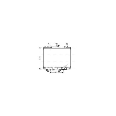 AVA DEUTSCHLAND GMBH Radiateur refroidissement du moteur MT2156 Ava Quality Cooling