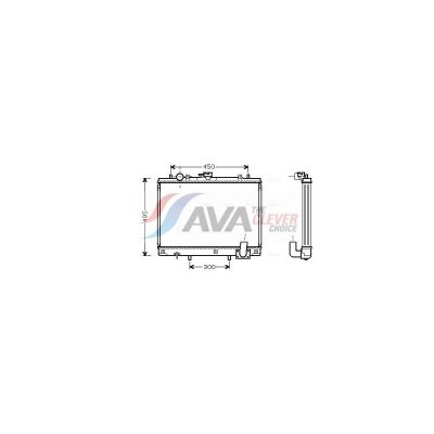 AVA DEUTSCHLAND GMBH Radiateur refroidissement du moteur MT2161 Ava Quality Cooling