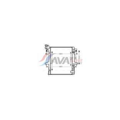 AVA DEUTSCHLAND GMBH Radiateur refroidissement du moteur MT2205 Ava Quality Cooling