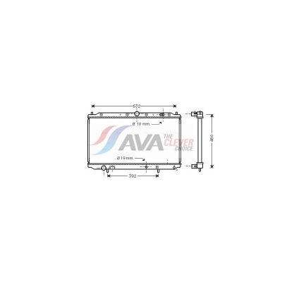 AVA QUALITY COOLING Radiateur refroidissement du moteur MTA2101 