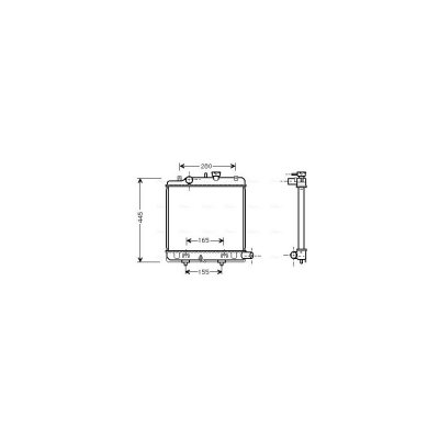 AVA DEUTSCHLAND GMBH Radiateur refroidissement du moteur MZ2139 Ava Quality Cooling
