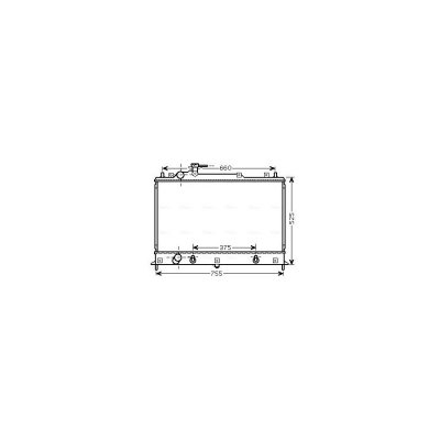 AVA DEUTSCHLAND GMBH Radiateur refroidissement du moteur MZ2210 Ava Quality Cooling