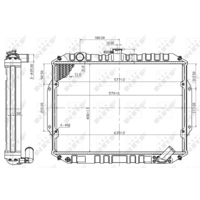 NRF Radiateur, refroidissement du moteur  503486
