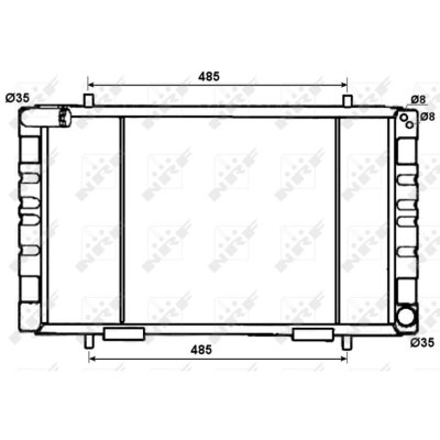 NRF Radiateur, refroidissement du moteur  53070