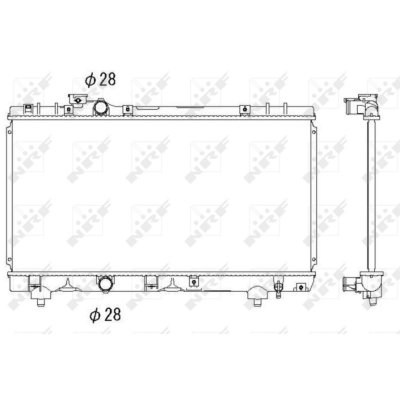NRF Radiateur, refroidissement du moteur  53338