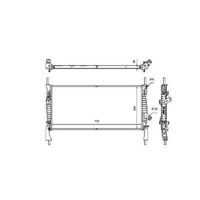 NRF Radiateur, refroidissement du moteur  53746