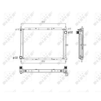 NRF Radiateur, refroidissement du moteur  53758