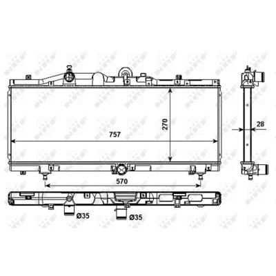 NRF Radiateur, refroidissement du moteur  53983
