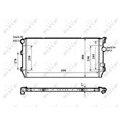 NRF Radiateur, refroidissement du moteur  58339