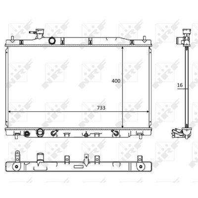 NRF Radiateur, refroidissement du moteur  58469