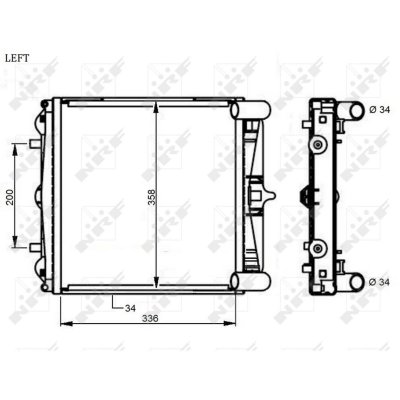NRF Radiateur, refroidissement du moteur  59130