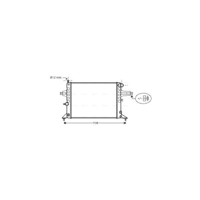 AVA QUALITY COOLING Radiateur refroidissement du moteur OL2272 