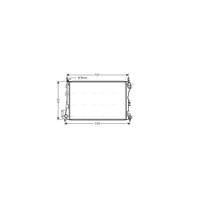 AVA DEUTSCHLAND GMBH Radiateur refroidissement du moteur OL2340 Ava Quality Cooling