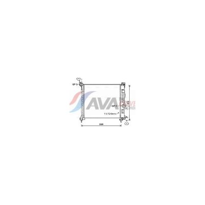 AVA DEUTSCHLAND GMBH Radiateur refroidissement du moteur OL2562 Ava Quality Cooling
