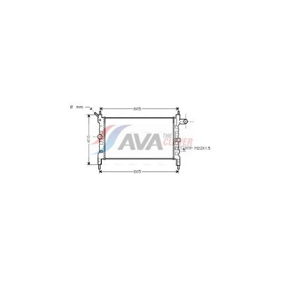 AVA DEUTSCHLAND GMBH Radiateur refroidissement du moteur OLA2023 Ava Quality Cooling