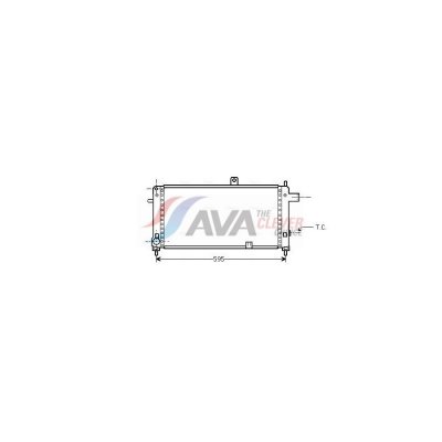 AVA DEUTSCHLAND GMBH Radiateur refroidissement du moteur OLA2054 Ava Quality Cooling