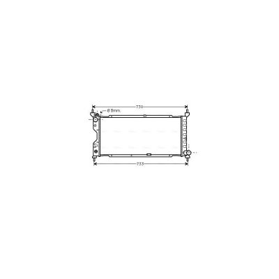 AVA DEUTSCHLAND GMBH Radiateur refroidissement du moteur OLA2185 Ava Quality Cooling