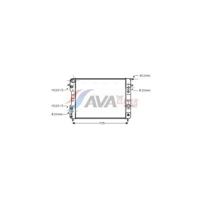 AVA QUALITY COOLING Radiateur refroidissement du moteur OLA2193 