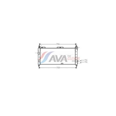 AVA DEUTSCHLAND GMBH Radiateur refroidissement du moteur OLA2203 Ava Quality Cooling