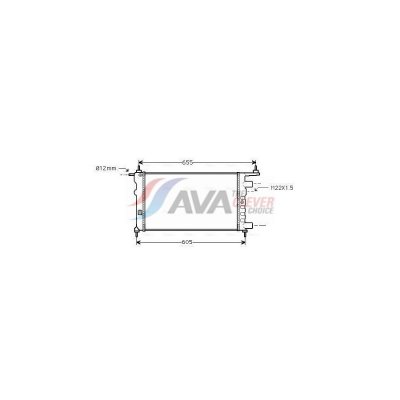AVA DEUTSCHLAND GMBH Radiateur refroidissement du moteur OLA2261 Ava Quality Cooling