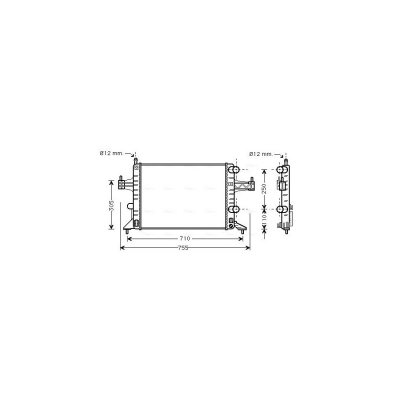 AVA DEUTSCHLAND GMBH Radiateur refroidissement du moteur OLA2303 Ava Quality Cooling