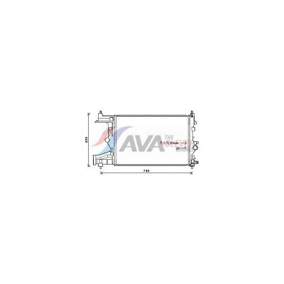 AVA QUALITY COOLING Radiateur refroidissement du moteur OLA2485 