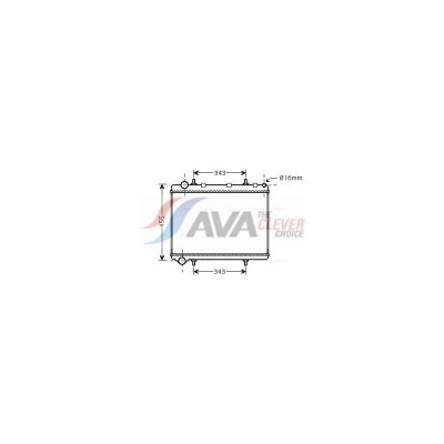 AVA QUALITY COOLING Radiateur refroidissement du moteur PE2259 