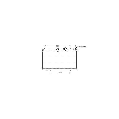 AVA DEUTSCHLAND GMBH Radiateur refroidissement du moteur PE2296 Ava Quality Cooling