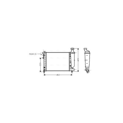 AVA DEUTSCHLAND GMBH Radiateur refroidissement du moteur PEA2012 Ava Quality Cooling