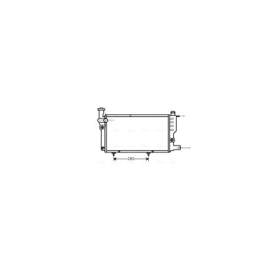 AVA DEUTSCHLAND GMBH Radiateur refroidissement du moteur PEA2095 Ava Quality Cooling