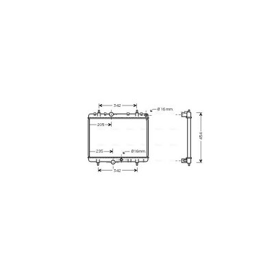 AVA DEUTSCHLAND GMBH Radiateur refroidissement du moteur PEA2241 Ava Quality Cooling