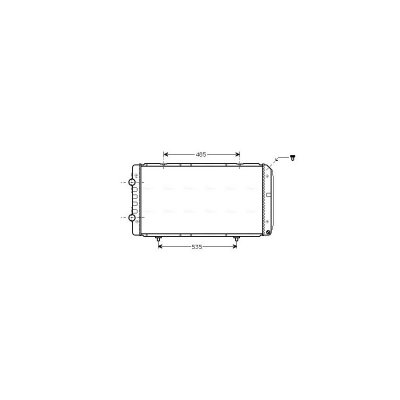 AVA DEUTSCHLAND GMBH Radiateur refroidissement du moteur PEA2268 Ava Quality Cooling