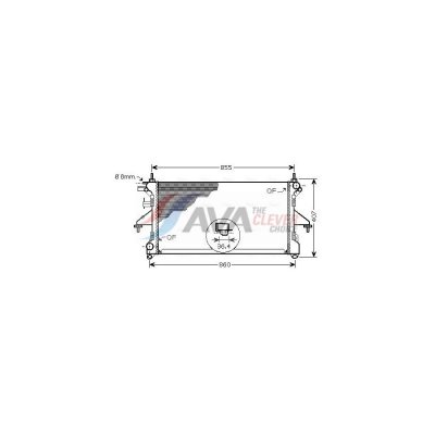 AVA DEUTSCHLAND GMBH Radiateur refroidissement du moteur PEA2304 Ava Quality Cooling