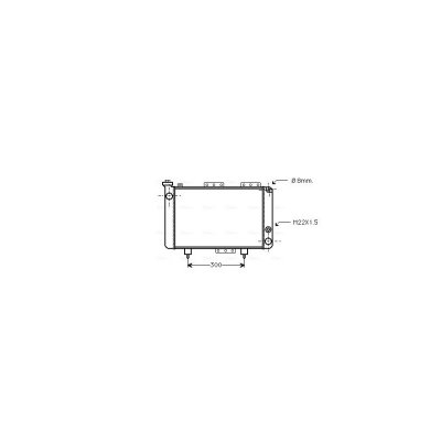 AVA DEUTSCHLAND GMBH Radiateur refroidissement du moteur RT2001 Ava Quality Cooling