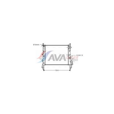AVA DEUTSCHLAND GMBH Radiateur refroidissement du moteur RT2158 Ava Quality Cooling