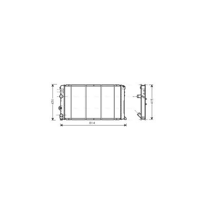 AVA DEUTSCHLAND GMBH Radiateur refroidissement du moteur RT2263 Ava Quality Cooling