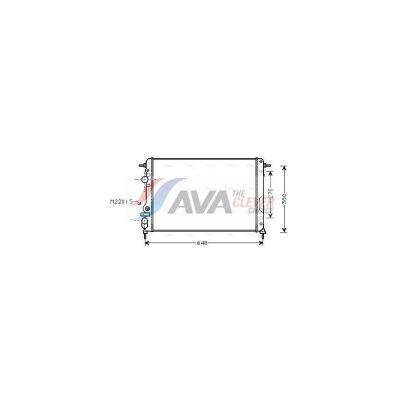 AVA DEUTSCHLAND GMBH Radiateur refroidissement du moteur RTA2241 Ava Quality Cooling