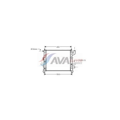 AVA DEUTSCHLAND GMBH Radiateur refroidissement du moteur RTA2262 Ava Quality Cooling