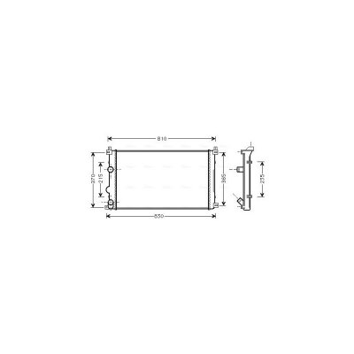AVA DEUTSCHLAND GMBH Radiateur refroidissement du moteur RTA2322 Ava Quality Cooling