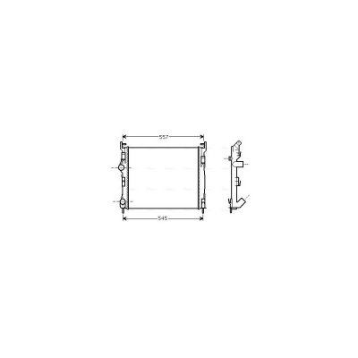AVA DEUTSCHLAND GMBH Radiateur refroidissement du moteur RTA2326 Ava Quality Cooling