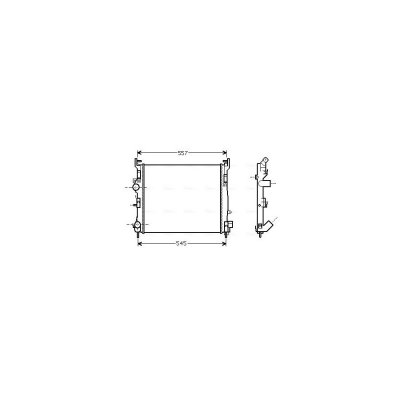 AVA QUALITY COOLING Radiateur refroidissement du moteur RTA2362 
