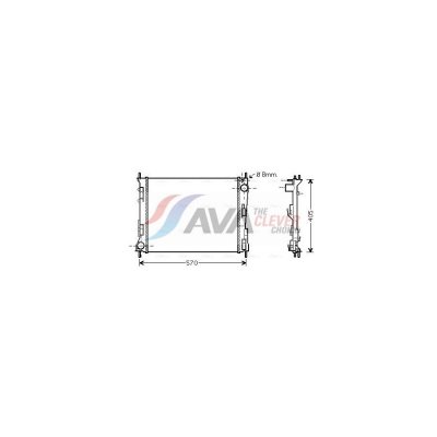 AVA QUALITY COOLING Radiateur refroidissement du moteur RTA2374 