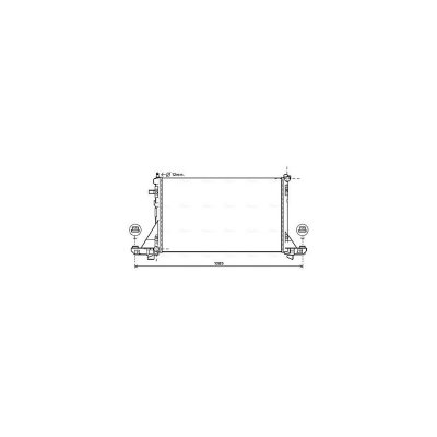 AVA QUALITY COOLING Radiateur refroidissement du moteur RTA2560 