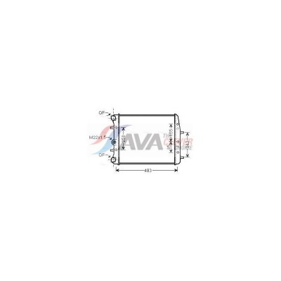 AVA QUALITY COOLING Radiateur refroidissement du moteur SAA2005 