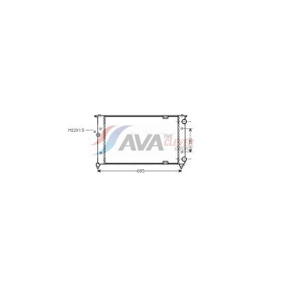 AVA QUALITY COOLING Radiateur refroidissement du moteur ST2021 