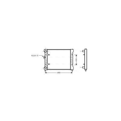 AVA QUALITY COOLING Radiateur refroidissement du moteur ST2022 