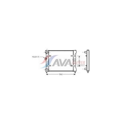 AVA DEUTSCHLAND GMBH Radiateur refroidissement du moteur ST2023 Ava Quality Cooling