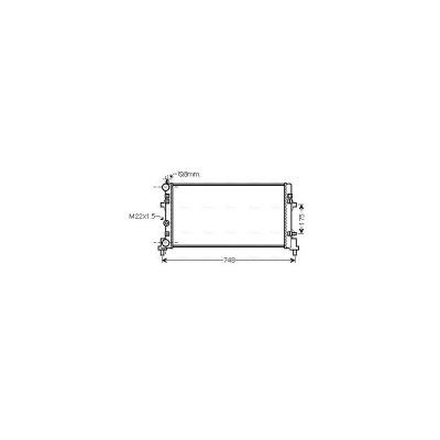 AVA DEUTSCHLAND GMBH Radiateur refroidissement du moteur STA2041 Ava Quality Cooling