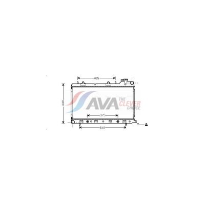 AVA DEUTSCHLAND GMBH Radiateur refroidissement du moteur SU2049 Ava Quality Cooling